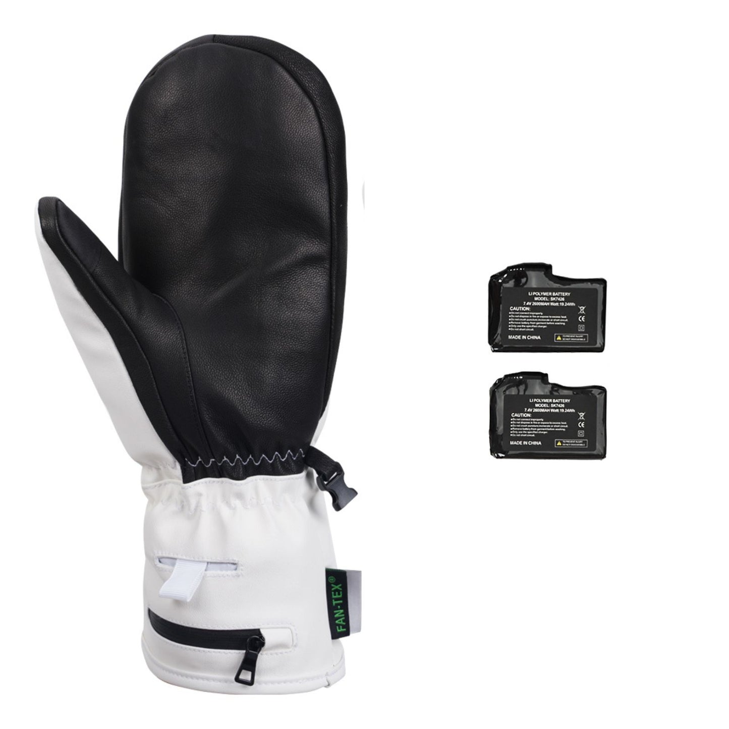 Fausthandschuhe beheizt - Weiss
