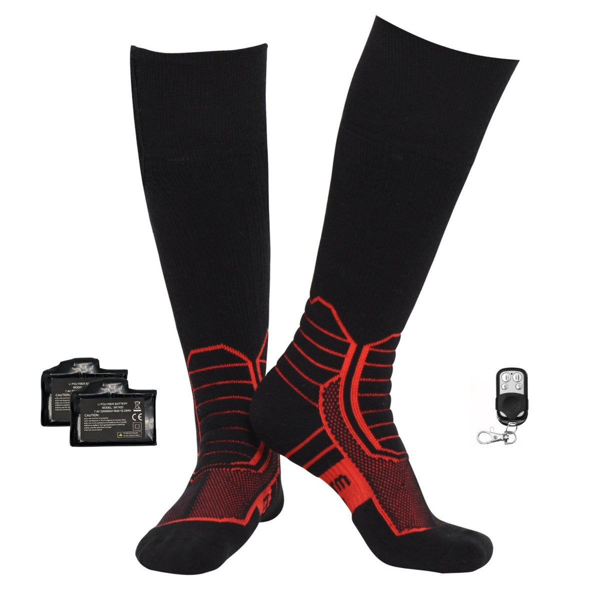 WohligWarm Heizsocken mit Akkus und Fernbedienung